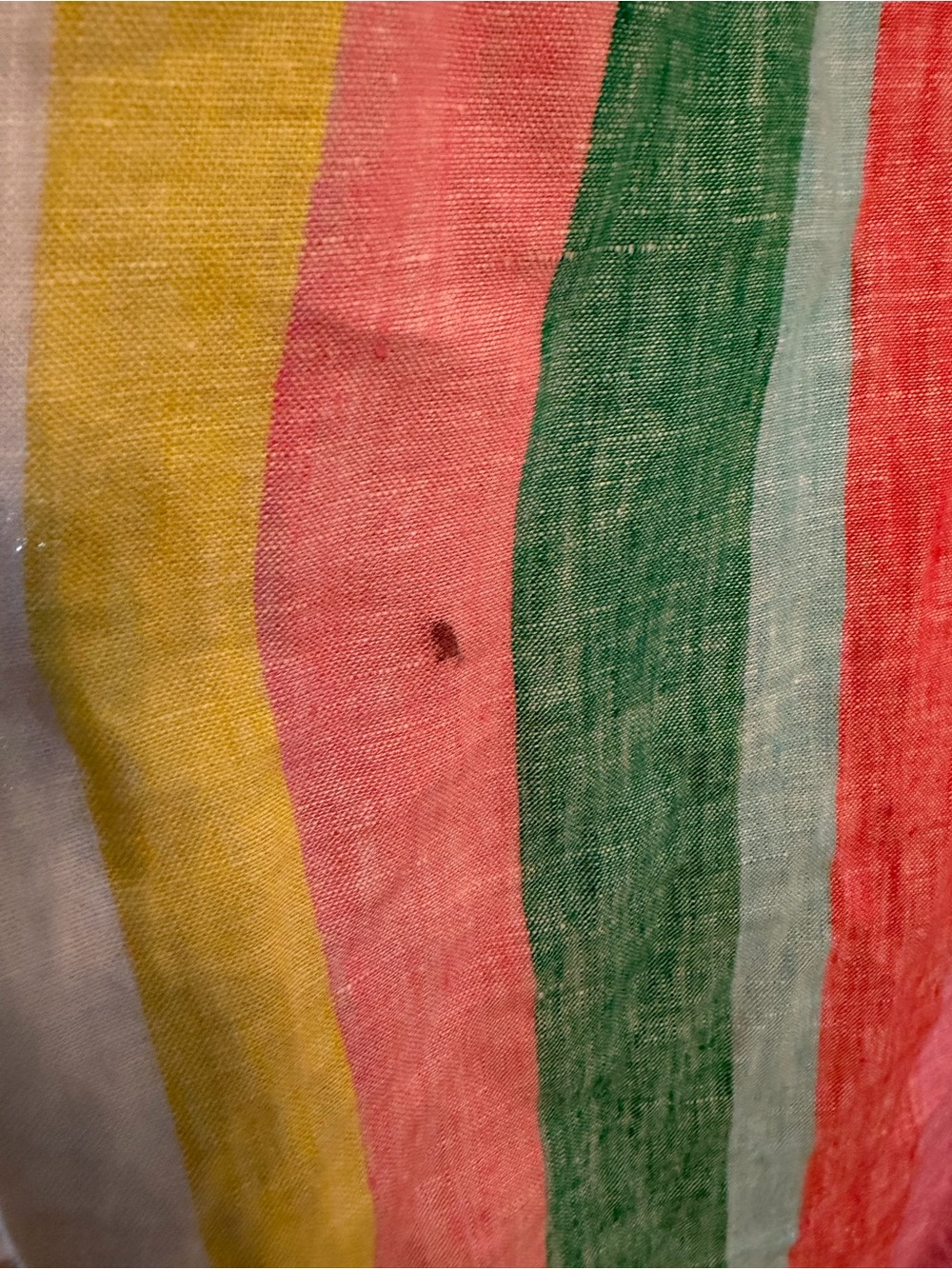 Boden Rainbow Striped Button-Front Dress with Tie Belt - Picture 9 of 12